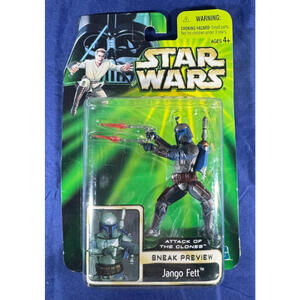 Star Wars: Attack of the Clones – Sneak Preview Jango Fett Action Figure NIB